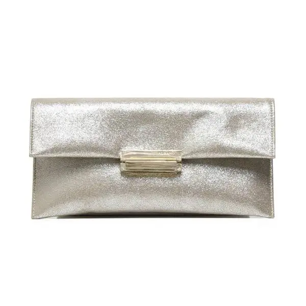 Albano 709 LUX woman clutch bag with beige laminated effect