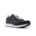 NERO GIARDINI P704912U 200 sneakers man suede-colored blue and red