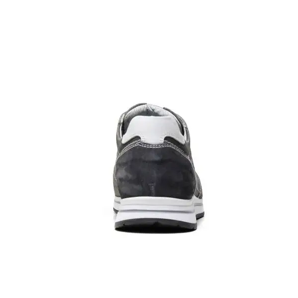 NERO GIARDINI P704912U 122 sneakers uomo in scamosciato color grigio
