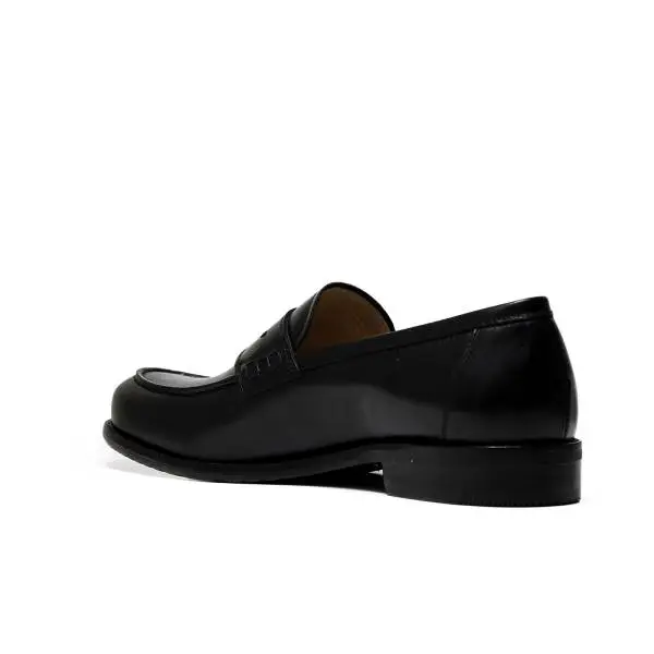 NERO GIARDINI P704862U 100 black leather loafer