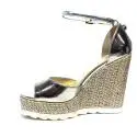 Byblos sandalo con zeppa alta donna color argento articolo 672126 036