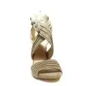 Guess sandalo in camoscio con tacco alto color sabbia articolo FLAZL2 SUE03 SAND