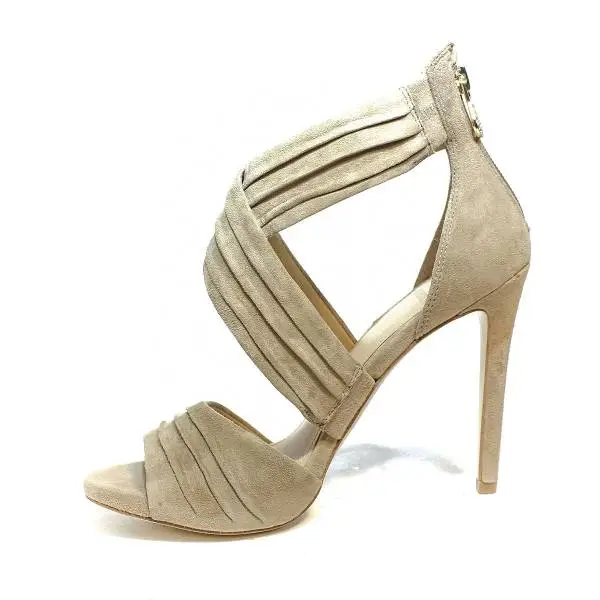 Guess suede sandal with high heels sand color article FLAZL2 SUE03 SAND