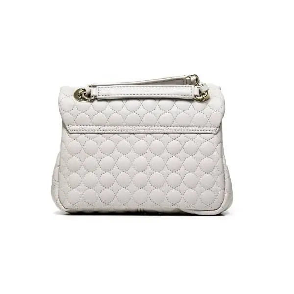 NERO GIARDINI P743400D 705 mini borsa donna in ecopelle color bianco sporco