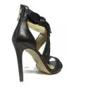 Guess leather sandal with high heels black color article FLAZL2 LEA03 BLACK