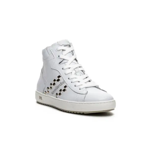 NERO GIARDINI P717273D 707 high white women's sneakers