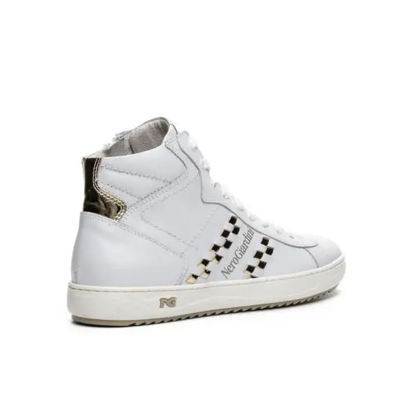 NERO GIARDINI P717273D 707 high white women's sneakers