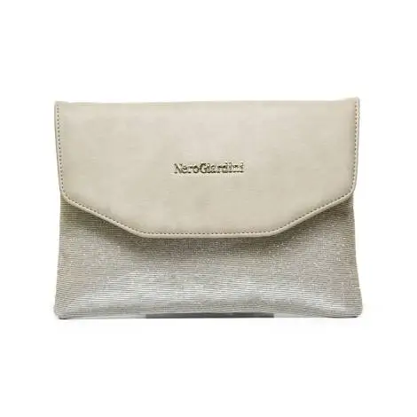 NERO GIARDINI P743130D 414 women's pochette in beige color eco-leather