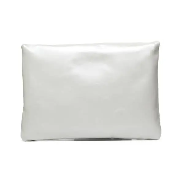 NERO GIARDINI P743130D 700 pochette donna in ecopelle color bianco
