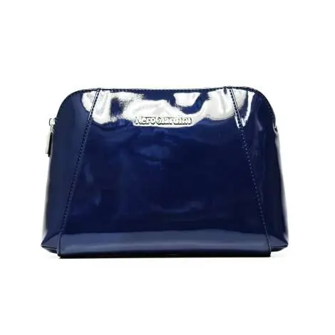 NERO GIARDINI P743136D 208 women's clutch bag in shiny blue leather