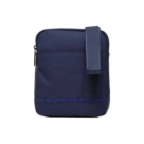 Calvin Klein K50K502054 446 mini flat crossover man bag in blue fabric