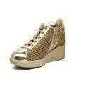 Agile by Rucoline sneaker with wedge gold color article 0226-82983 226 A NETLAM