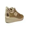 Agile by Rucoline sneaker with wedge gold color article 0226-82983 226 A NETLAM