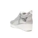 Agile by Rucoline sneaker with wedge silver color with paillettes article 0226-83032 226 A DORA STAR