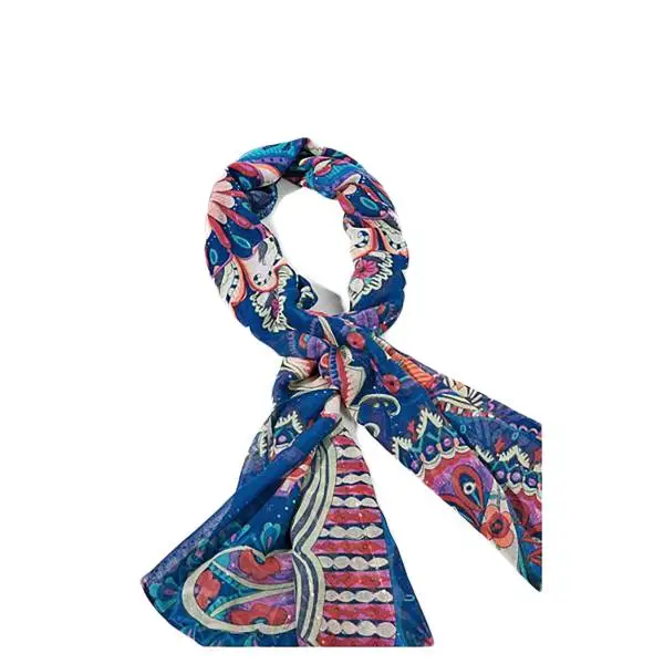 Desigual 71W9EG7 5016 women's foulard with multicolored ethnic print