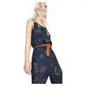 Desigual 72P2ED1 5001 suit sleeveless woman with blue colored floral print