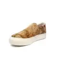 Alviero Martini 1 Classe loafer for women with world map beige color article TEG6 Q350