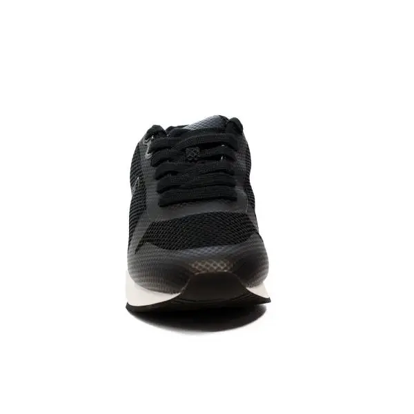 Calvin Klein Jeans women sneaker with traforata fabric black color article R4113 BLK