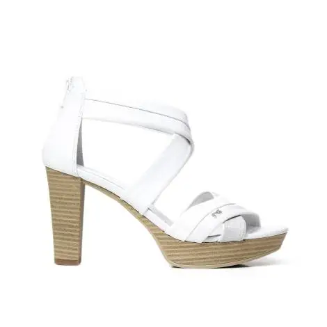 NERO GIARDINI P717551D 707 WHITE woman sandal white colored
