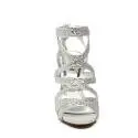 Ikaros sandal jewel with high heels silver color article B 2727 ARGENTO