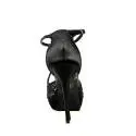 Ikaros sandalo gioiello elegante con tacco alto colore nero articolo B 2724 NERO
