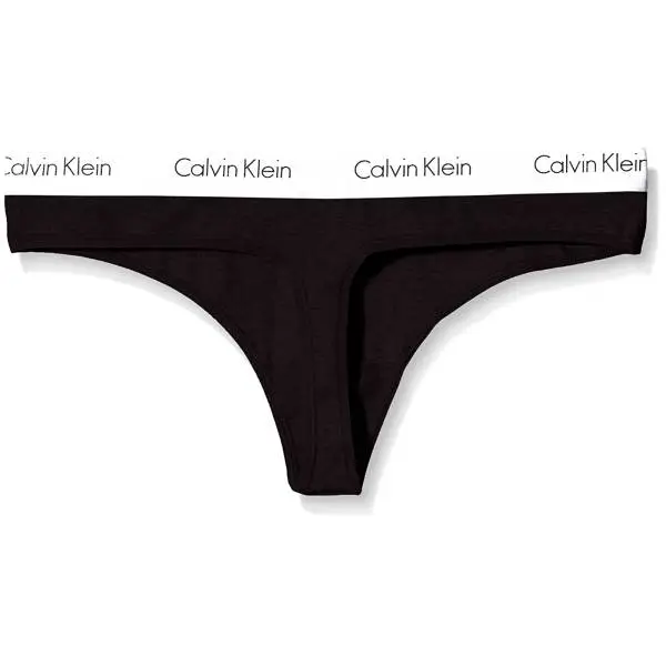 Calvin Klein QD3583E-001 NERO tanga donna color nero