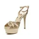 Ikaros sandalo gioiello elegante con tacco alto color oro articolo B 2714 ORO