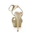 Ikaros sandal jewel with high heels gold color article B 2714 ORO