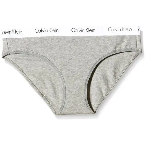 Calvin Klein QD3584E-020 GRIGIO slip donna color grigio, 2 per confezione