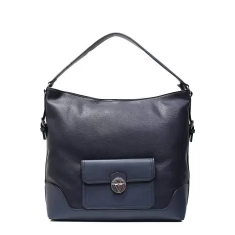 Mario Valentino VBS1M202 ANEMONE BLUE women's blue leather eco leather bag with multipurpose outdoor pocket