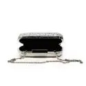 Ikaros jewels clutch bag woman silver color with shoulder chain article BB 2710