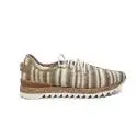 Apepazza sneaker in fabric off white and beige color article DLY22