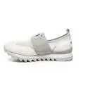 Apepazza white color loafer with grey band refined with stones article DLY32