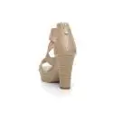 Nero Giardini women sandal with high heel beige color article P717551D 410