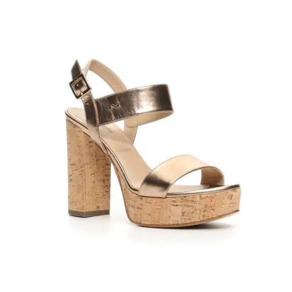Nero Giardini sandalo donna con tacco alto color bronzo articolo P717860DE 434