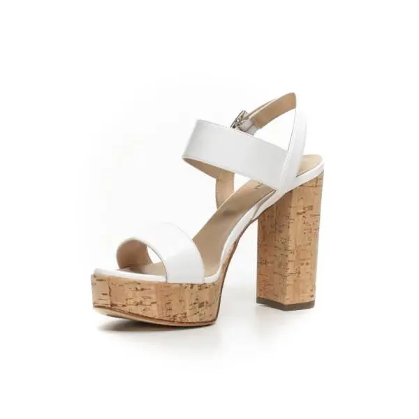 Nero Giardini sandalo donna con tacco alto colore bianco articolo P717860DE 707