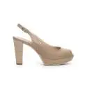 Nero Giardini women sandal with high heel champagne color article P717570D 439