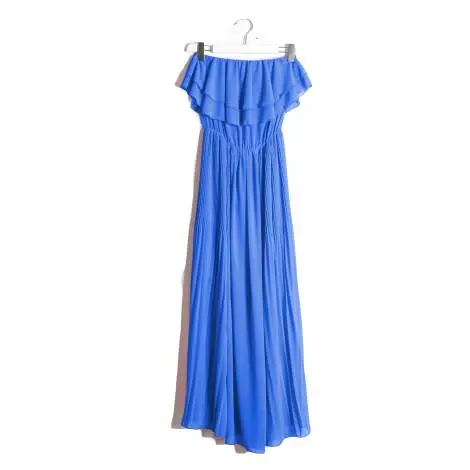 Sandro Ferrone M16 AB1438 PE17 BLUETTE women's decolletion dress, with flakes, blue