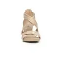 Nero Giardini women sandal with mid high heel sand color article P717590D 410