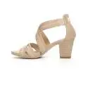 Nero Giardini sandalo donna con tacco medio alto color sabbia articolo P717590D 410