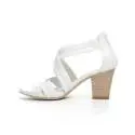 Nero Giardini sandalo donna con tacco medio alto colore bianco articolo P717590D 707