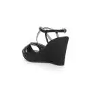 Nero Giardini sandalo donna con zeppa alta colore nero articolo P717622D 100