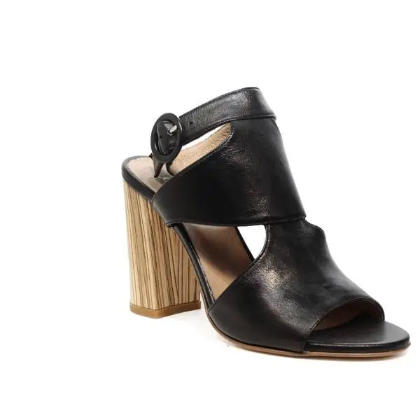 Carmens sandalo donna con tacco alto colore nero articolo 39022 Nero Giove