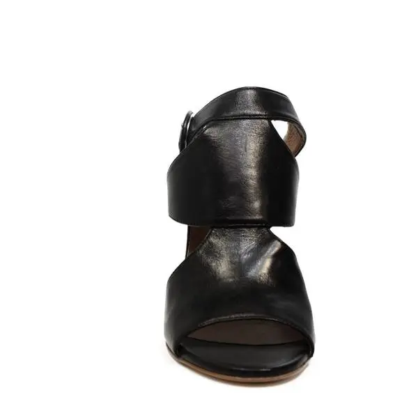 Carmens sandalo donna con tacco alto colore nero articolo 39022 Nero Giove