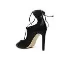 Carmens women closed sandal with high heel black color article 37149 Nero Barone