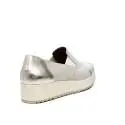 Carmens women loafer with wedge silver color article 37198 Argento Trama