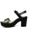 Geox sandalo donna con tacco alto e fasce colore nero articolo D724SA 0AJ54 C1223