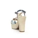Nero Giardini sandalo donna con zeppa alta colore celeste/azzurro articolo P717652D 210