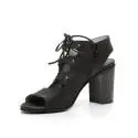 Nero Giardini sandalo donna in pelle color nero con texture punti articolo P717780D 100