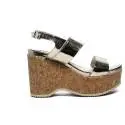 Francesco Milano Woolen eco-leather printed wedge article N10-27D-PLY